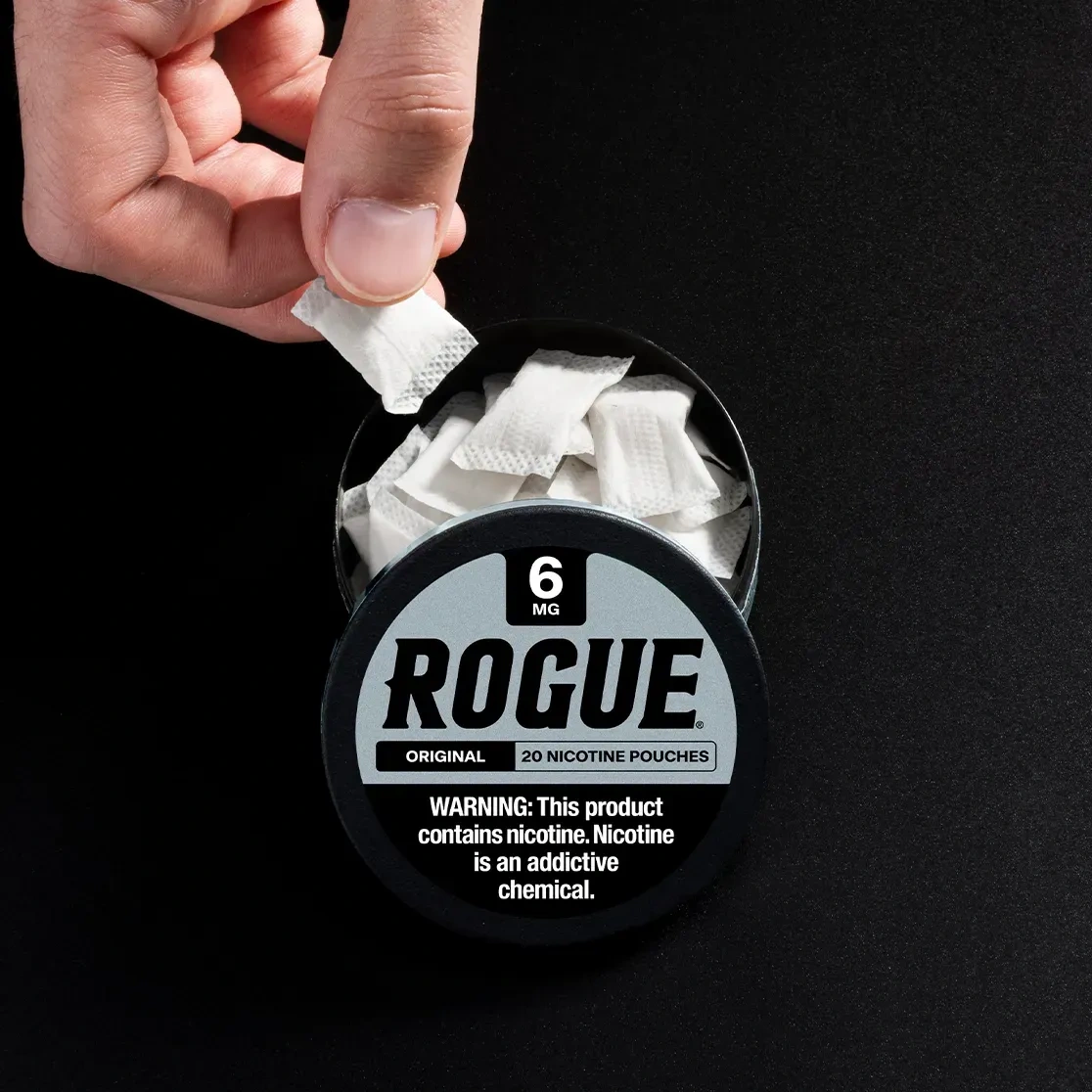 does rogue pouches have tobacco Rogue Original 3 MG Strength Pouch 5 Pack
